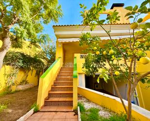 Exterior view of Single-family semi-detached for sale in Sagunto / Sagunt  with Air Conditioner, Heating and Private garden