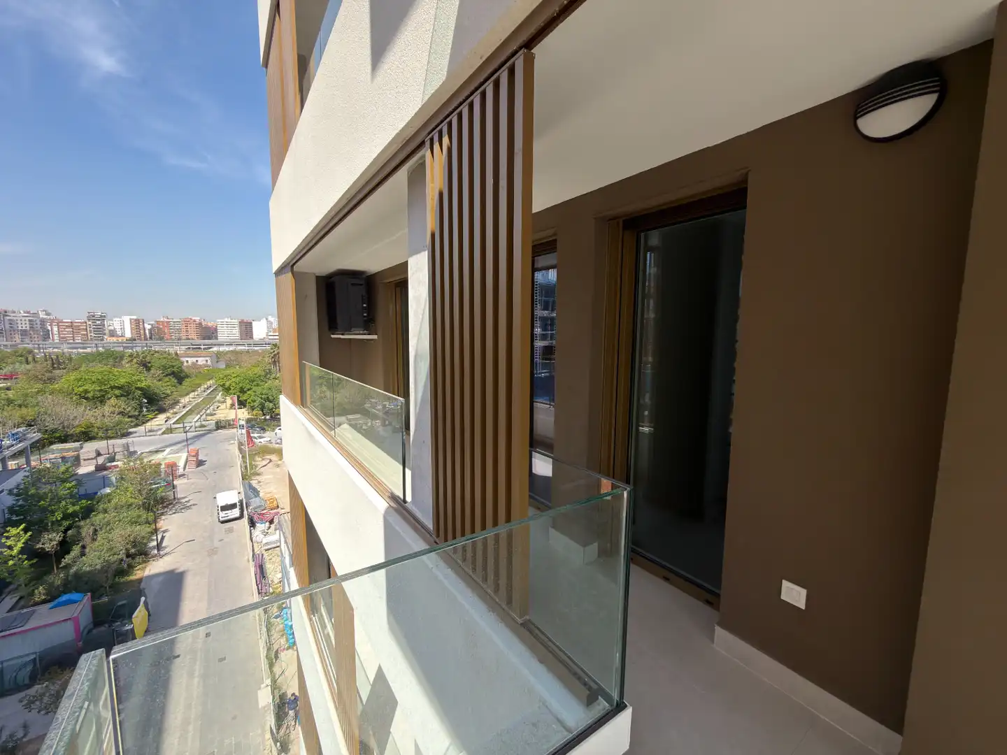 Balcony of Flat for sale in Valencia  with Air Conditioner, Parquet flooring and Terrace