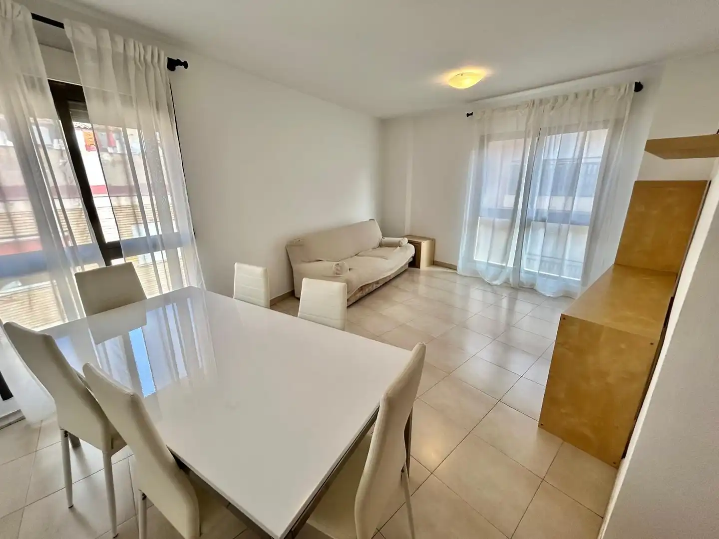 Sala d'estar de Àtic de lloguer en Murcia amb Aire condicionat, Terrassa i Moblat