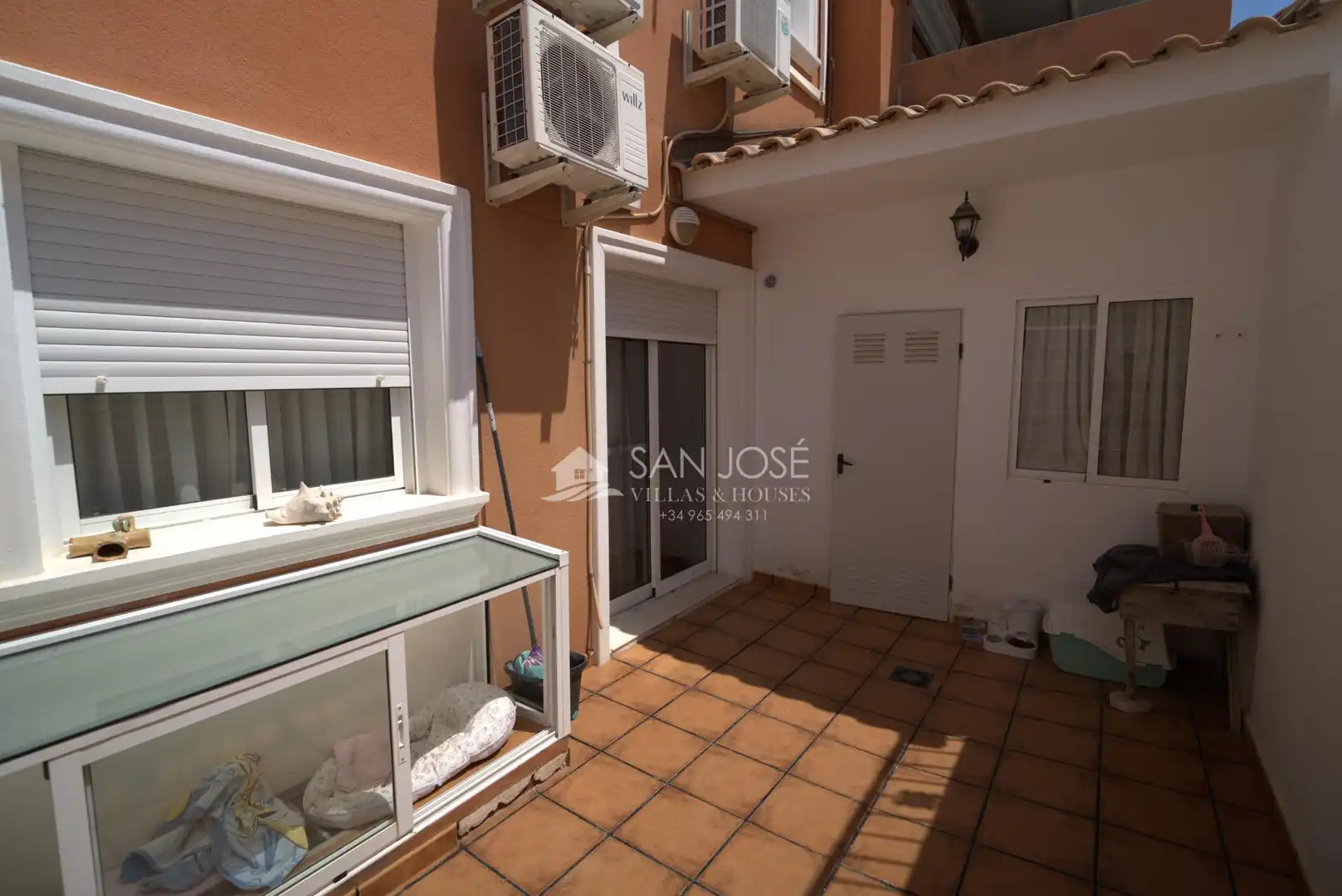 Balcony of Detached homes for sale in Aspe  with Air Conditioner, Heating and Private garden