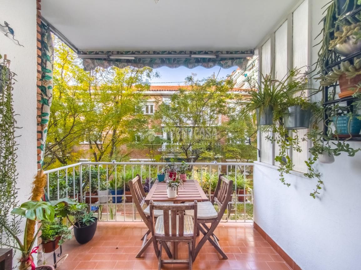 Balcony of Flat for sale in  Madrid Capital  with Air Conditioner and Heating