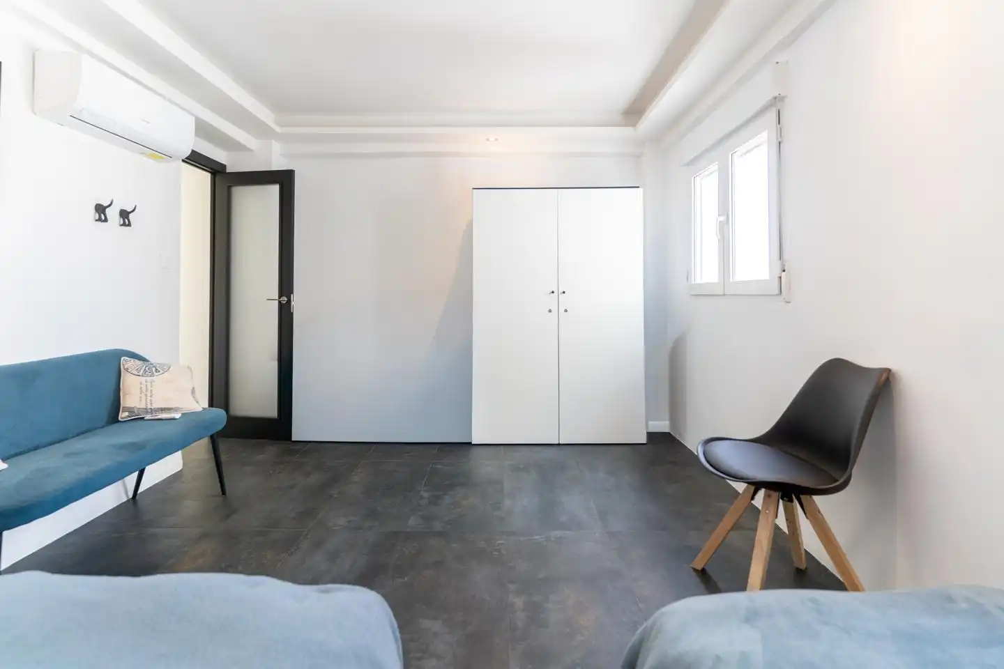 Schlafzimmer von Wohnung zum Verkauf in Santa Pola mit Klimaanlage und Terrasse