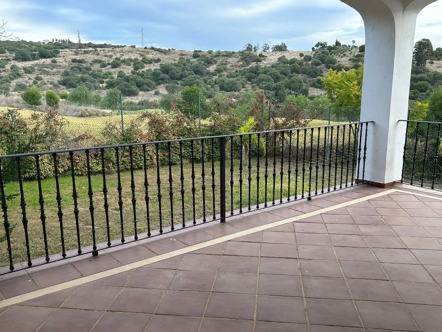 Terrace of Detached homes for rent in Estepona  with Air Conditioner, Storage room and Swimming Pool