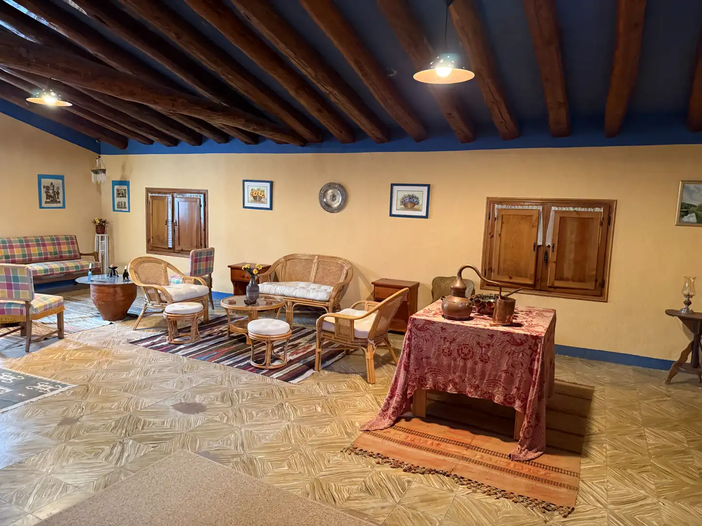 Sala d'estar de Casa o xalet en venda en Calatorao amb Calefacció, Jardí privat i Terrassa