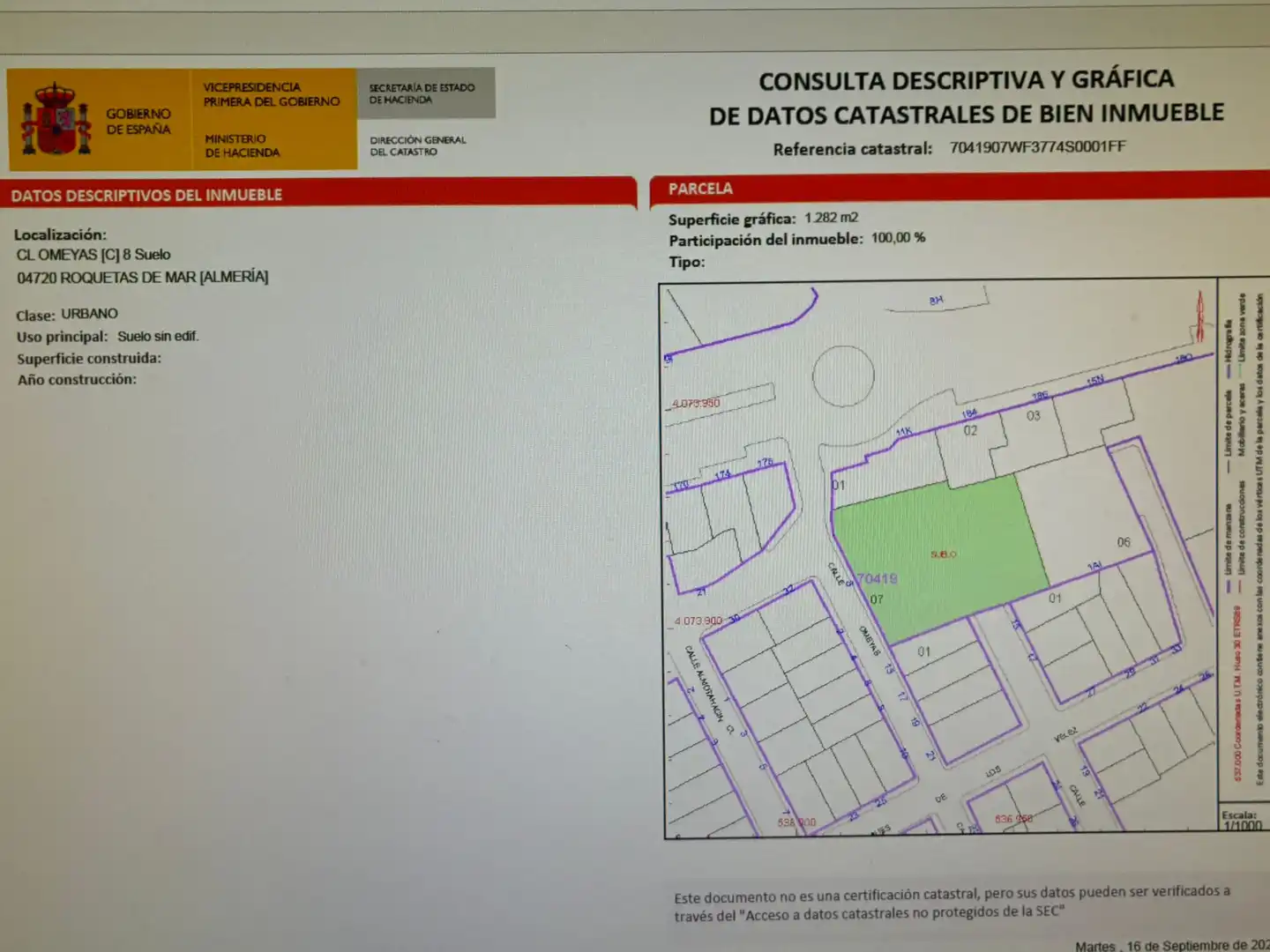 Residencial en venta en Roquetas de Mar