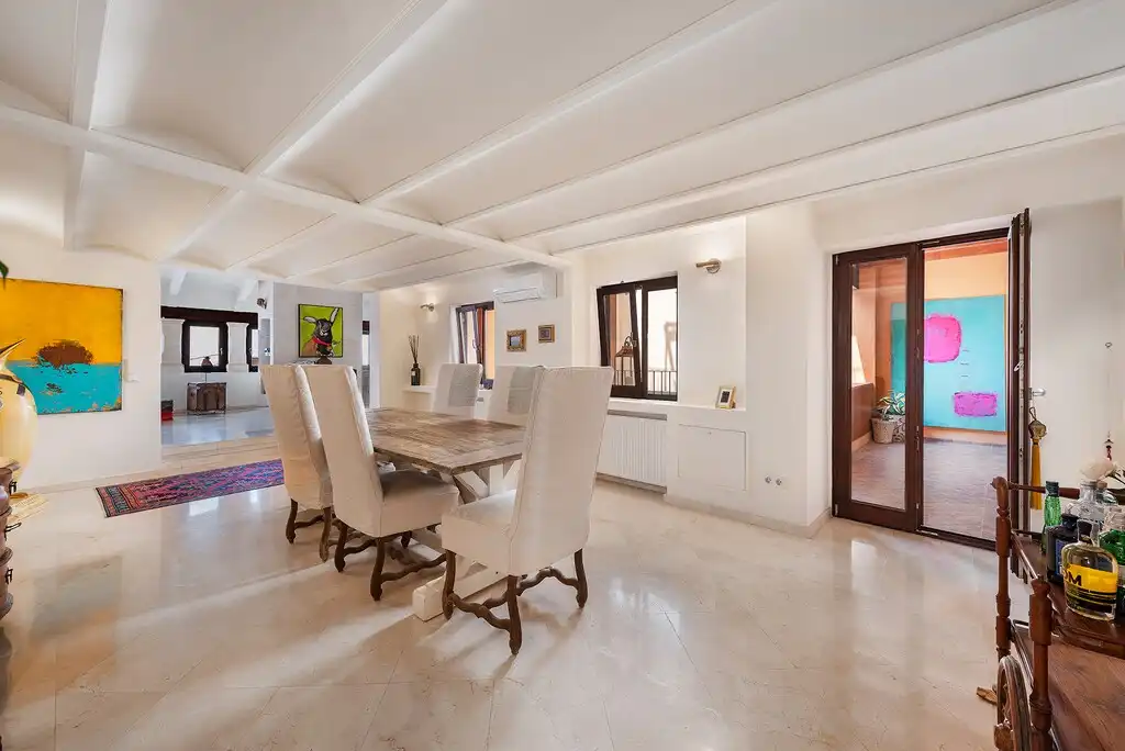 Menjador de Apartament en venda en  Palma de Mallorca amb Aire condicionat, Calefacció i Terrassa