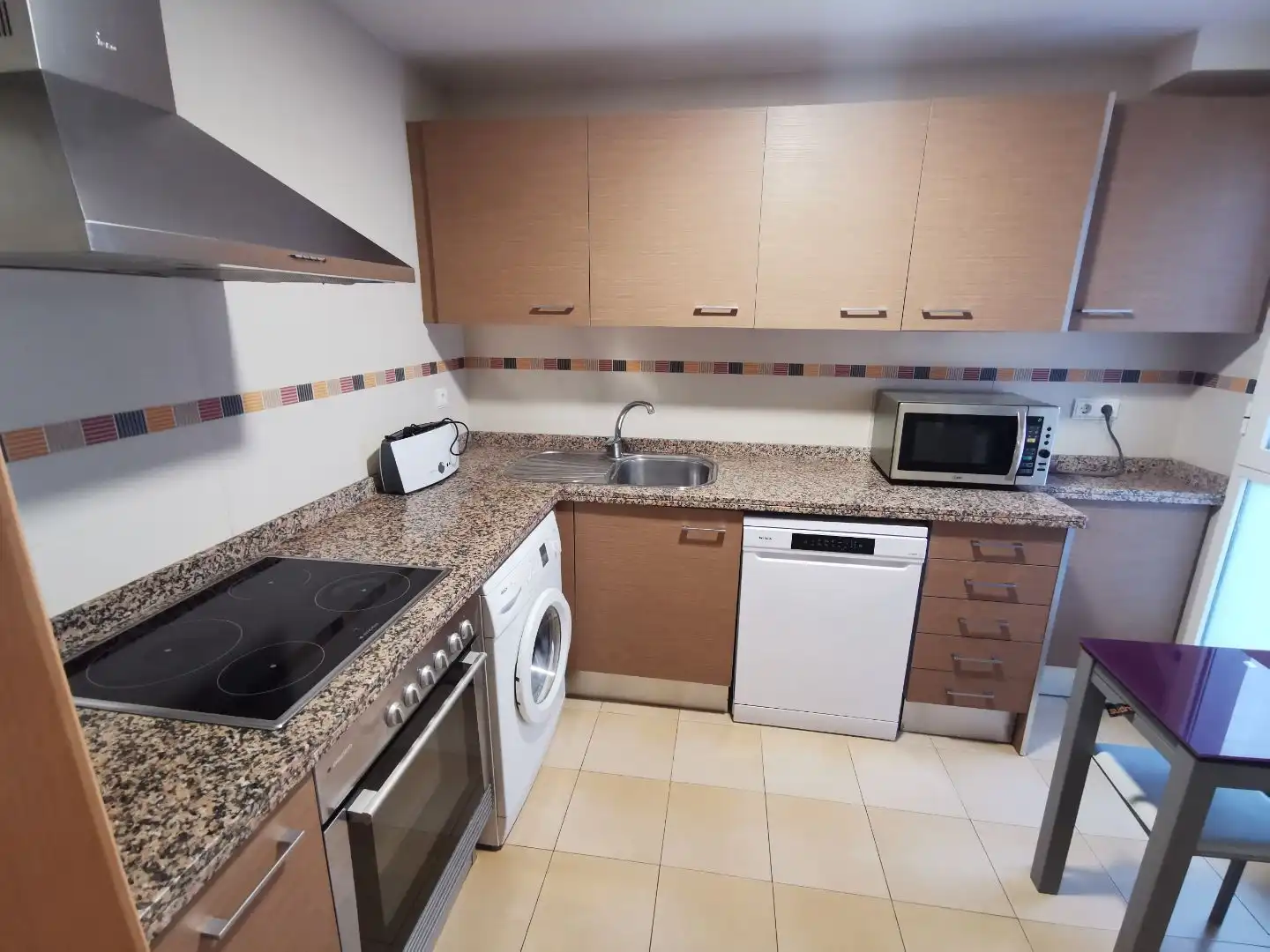 Kitchen of Flat for rent in Valencia  with Air Conditioner, Heating and Storage room