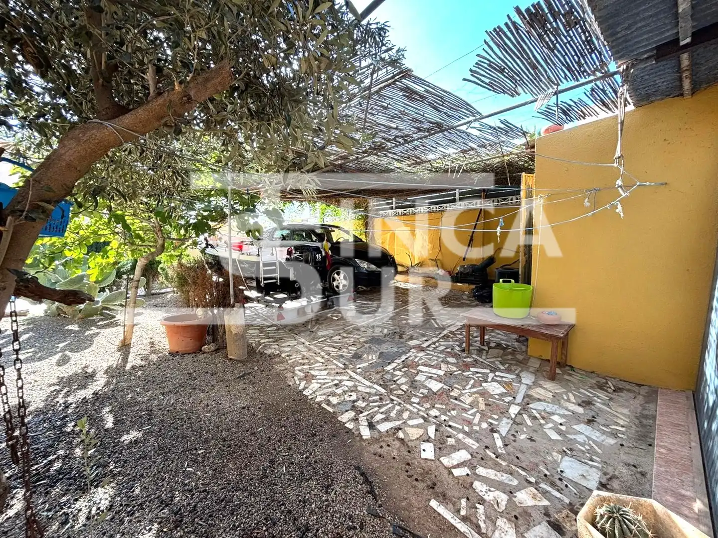 Vista exterior de Casa o chalet en venta en Roquetas de Mar con Aire acondicionado, Jardín privado y Terraza