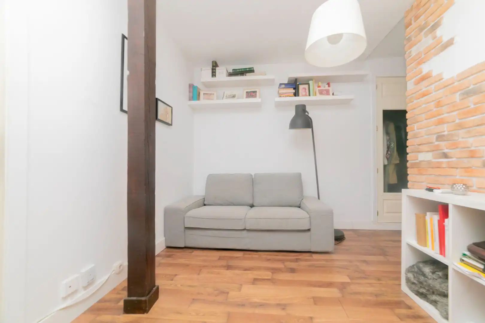 Sala de estar de Piso de alquiler en Madrid con Aire acondicionado, Calefacción y Amueblado