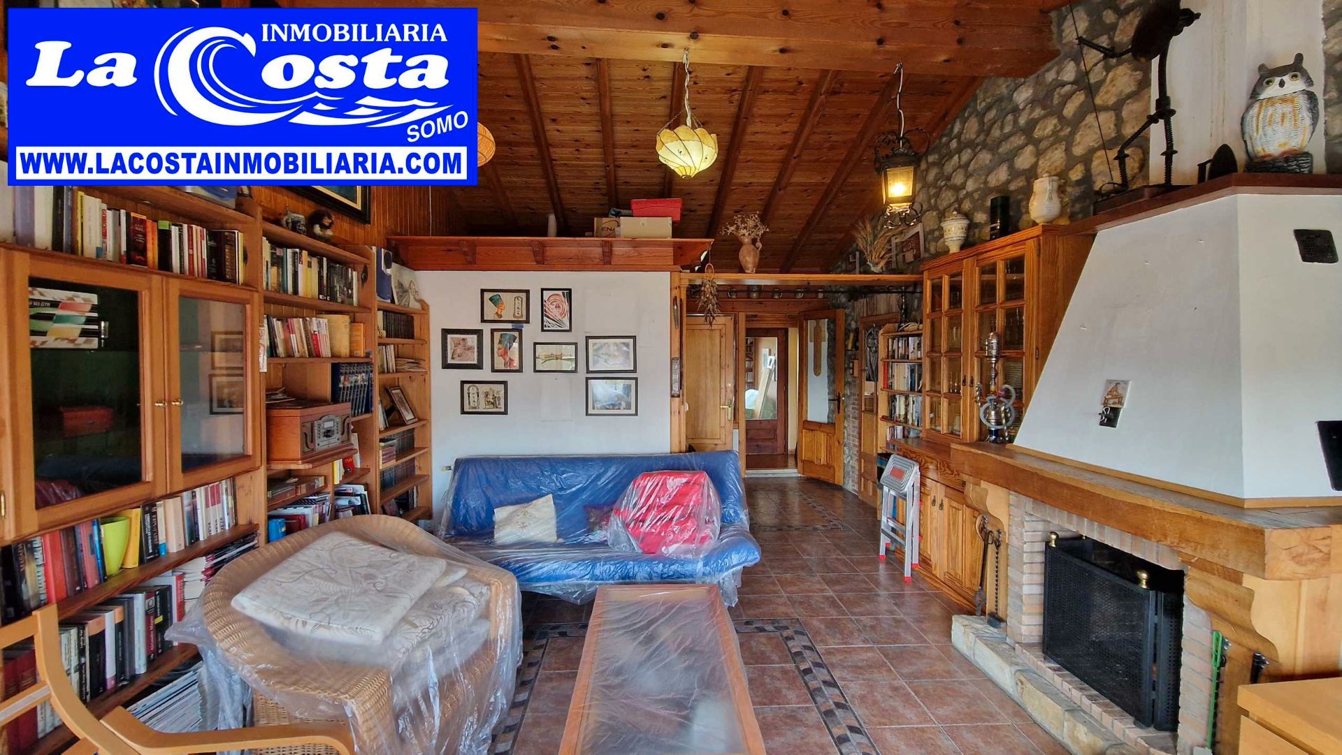 Wohnzimmer von Einfamilien-Reihenhaus zum Verkauf in Ribamontán al Mar mit Heizung, Privatgarten und Terrasse