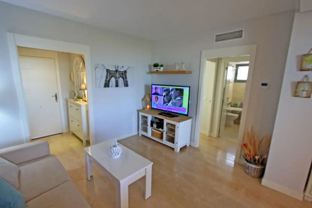 Sala d'estar de Apartament en venda en Dénia amb Aire condicionat, Calefacció i Terrassa