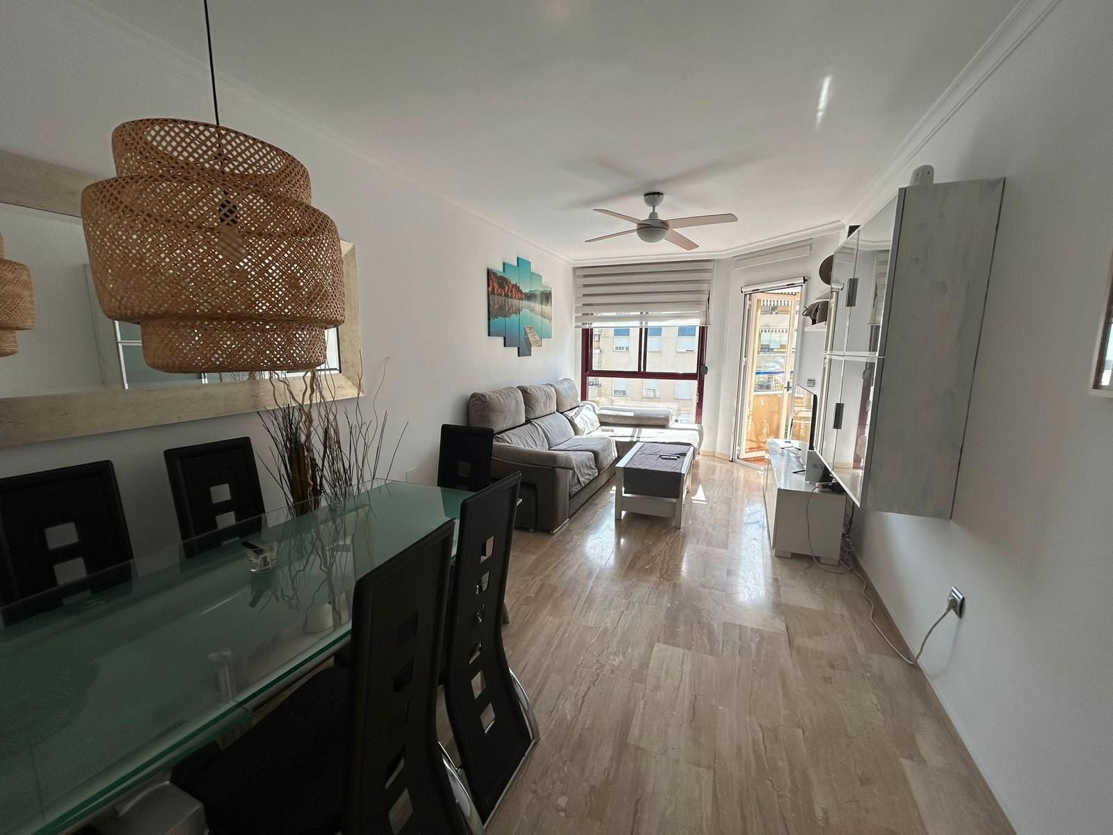 Living room of Flat to rent in Málaga Capital  with Air Conditioner, Terrace and Furnished