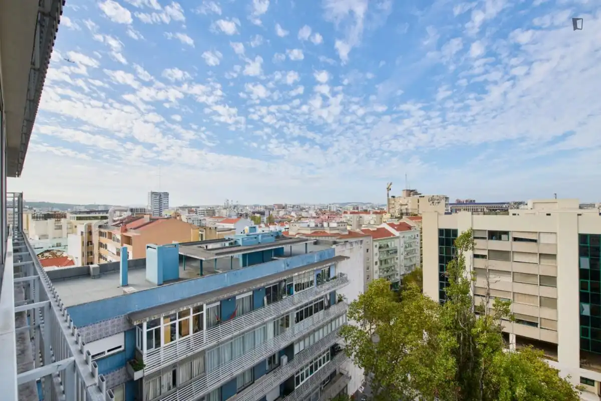 Vista exterior de Apartament per a compartir en Madrid amb Calefacció, Moblat i Microones