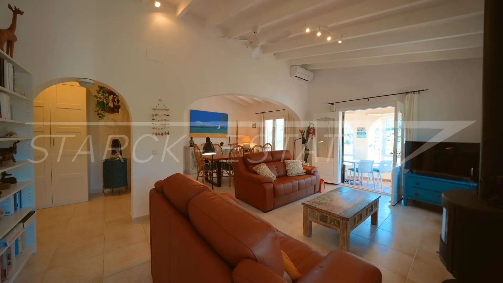 Sala de estar de Casa o chalet en venta en La Vall d'Ebo con Aire acondicionado, Jardín privado y Piscina
