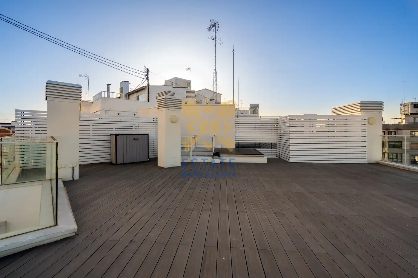 Terrasse von Dachboden zum Verkauf in Valencia mit Klimaanlage, Heizung und Möbliert