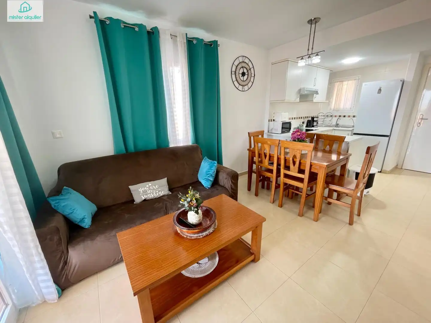 Sala de estar de Apartamento de alquiler en Mutxamel con Calefacción, Jardín privado y Terraza