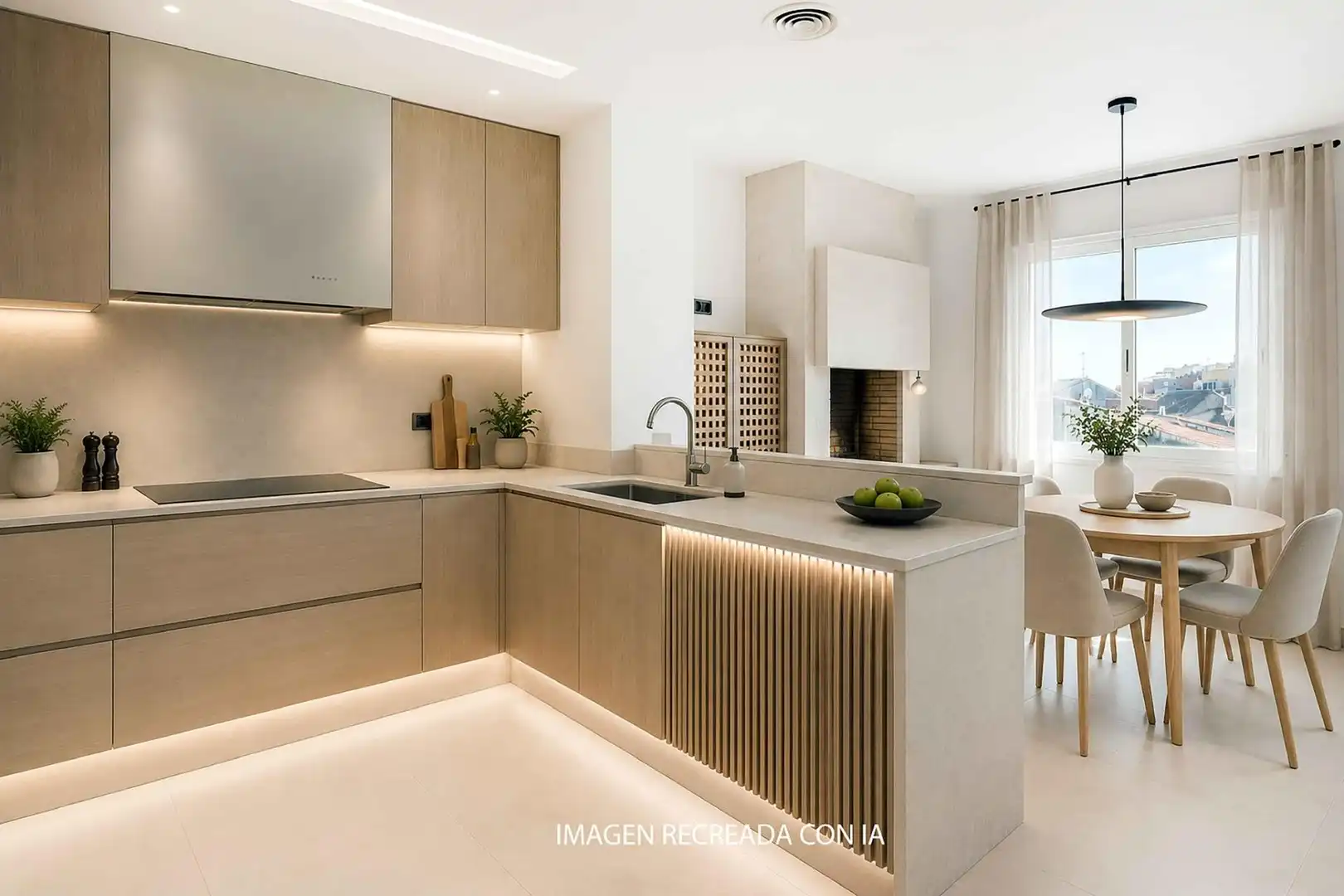Kitchen of Attic for sale in Sabadell  with Air Conditioner, Heating and Terrace