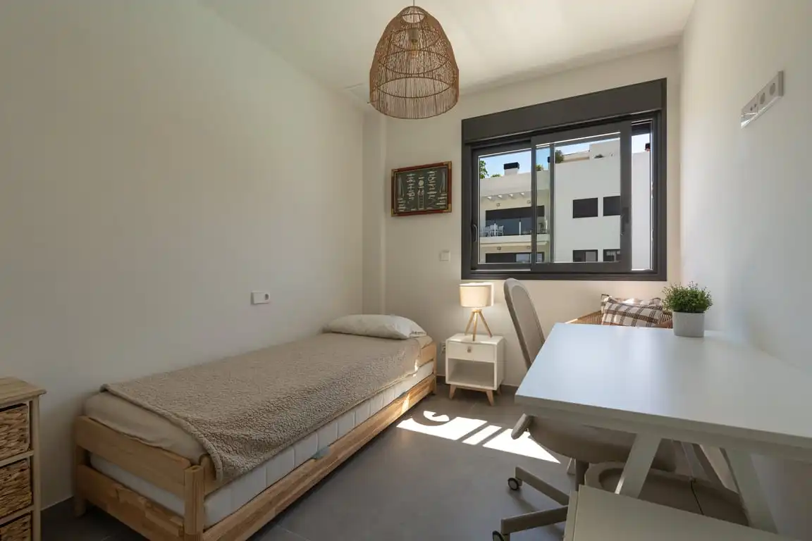 Schlafzimmer von Wohnungen zur Miete in Jávea / Xàbia mit Klimaanlage, Privatgarten und Gemeinschaftspool