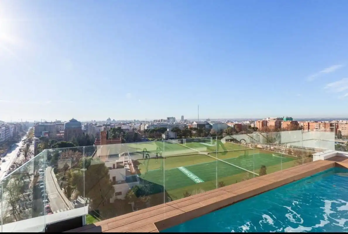 Terrace of Flat for rent in Madrid  with Air Conditioner, Heating and Swimming Pool