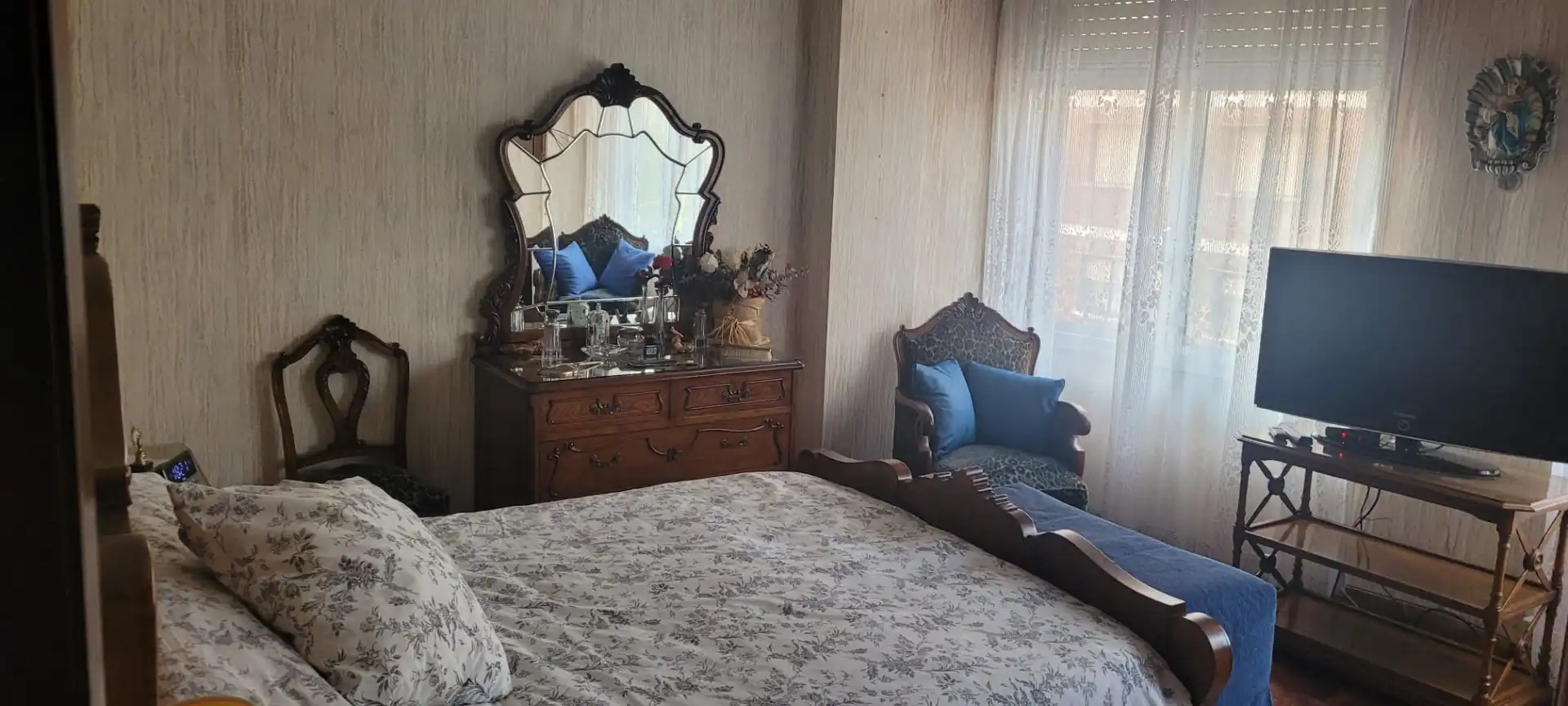 Schlafzimmer von Wohnung zum Verkauf in Ferrol mit Heizung, Parkett und Internet
