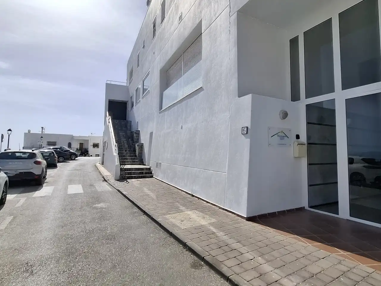 Außenansicht von Wohnungen zum Verkauf in Mojácar mit Klimaanlage, Terrasse und Schwimmbad