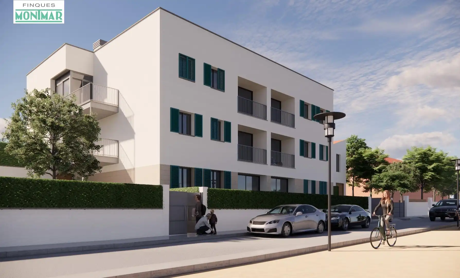Außenansicht von Wohnung zum Verkauf in Sant Pere de Ribes mit Klimaanlage, Heizung und Privatgarten