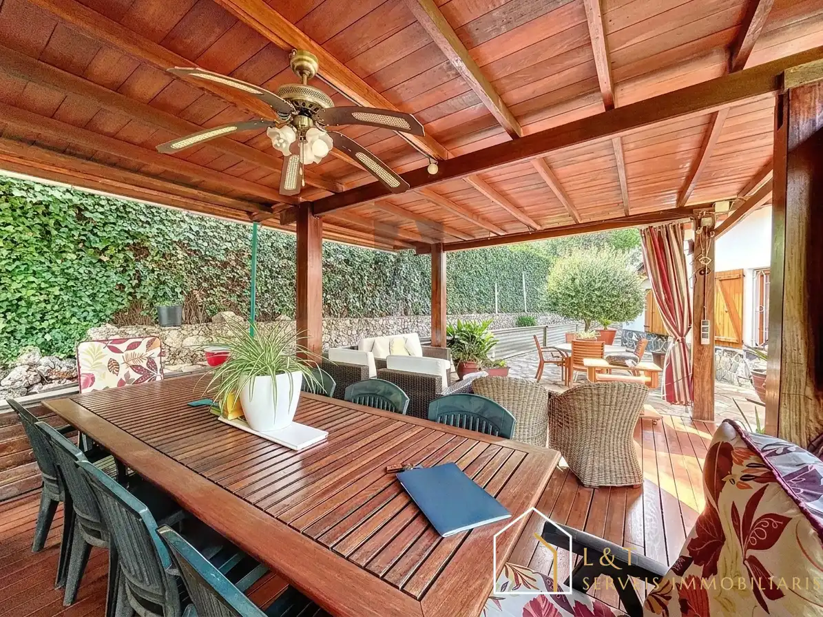 Terraza de Casa o chalet en venta en Vallgorguina con Calefacción, Jardín privado y Parquet