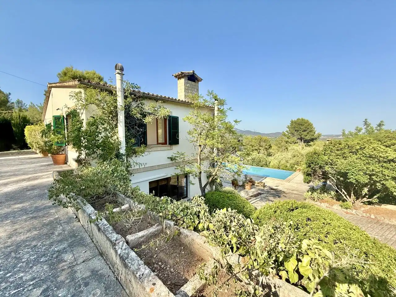 Vista exterior de Casa o chalet de alquiler en Esporles con Aire acondicionado, Jardín privado y Terraza