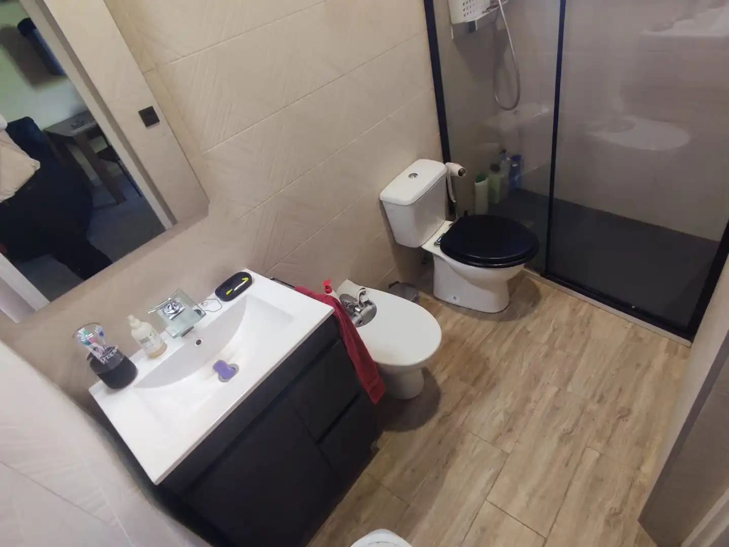 Badezimmer von Wohnungen zum Verkauf in Magacela mit Terrasse und Möbliert