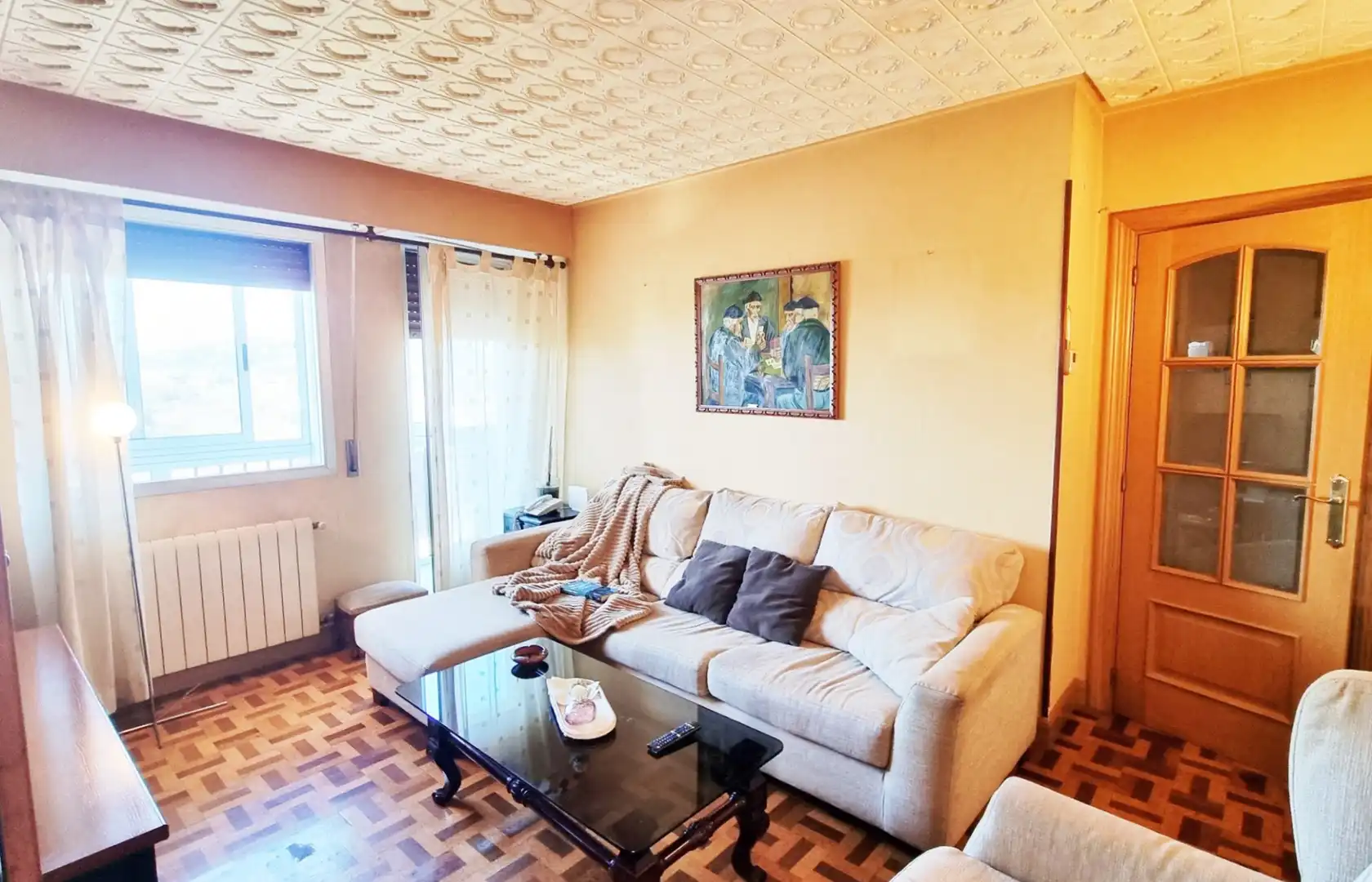 Sala de estar de Piso en venta en Errenteria con Calefacción, Trastero y Amueblado