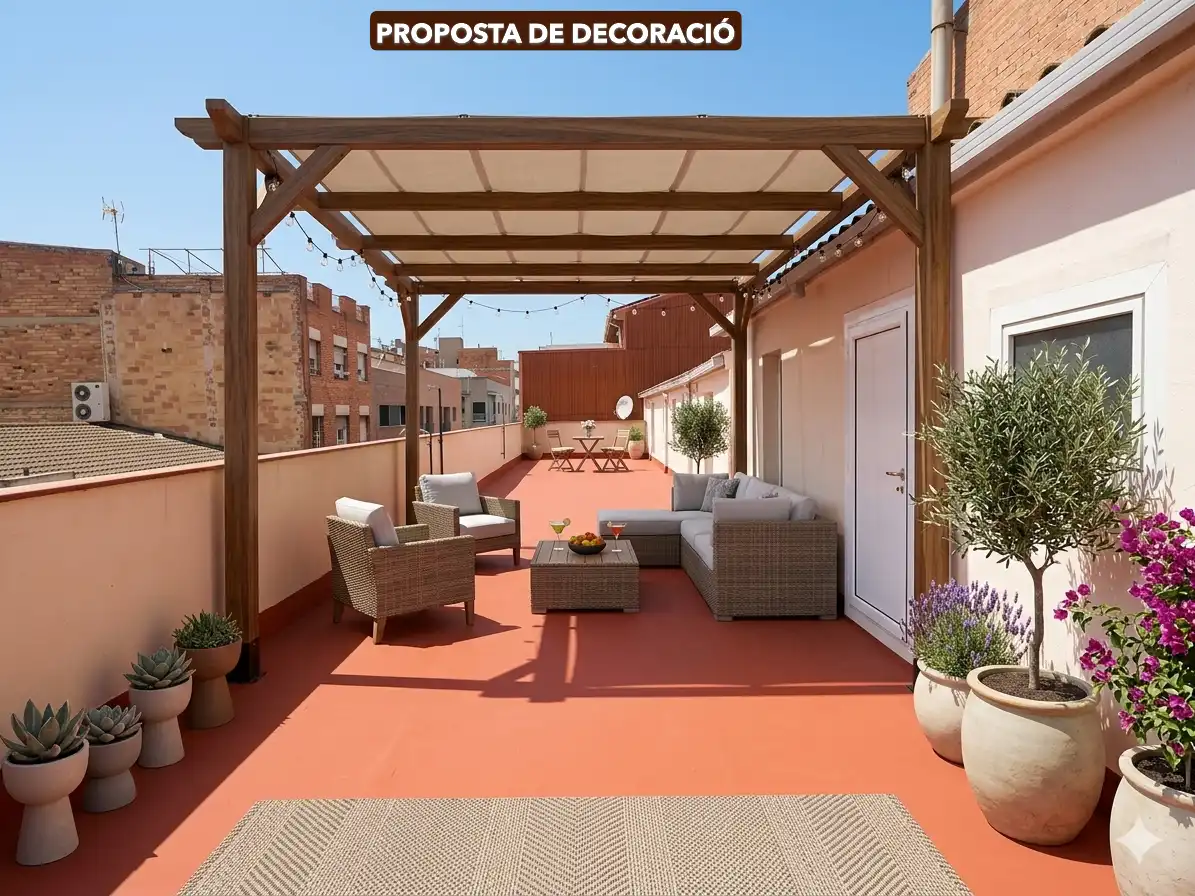 Terraza de Casa o chalet en venta en Igualada con Calefacción, Parquet y Terraza