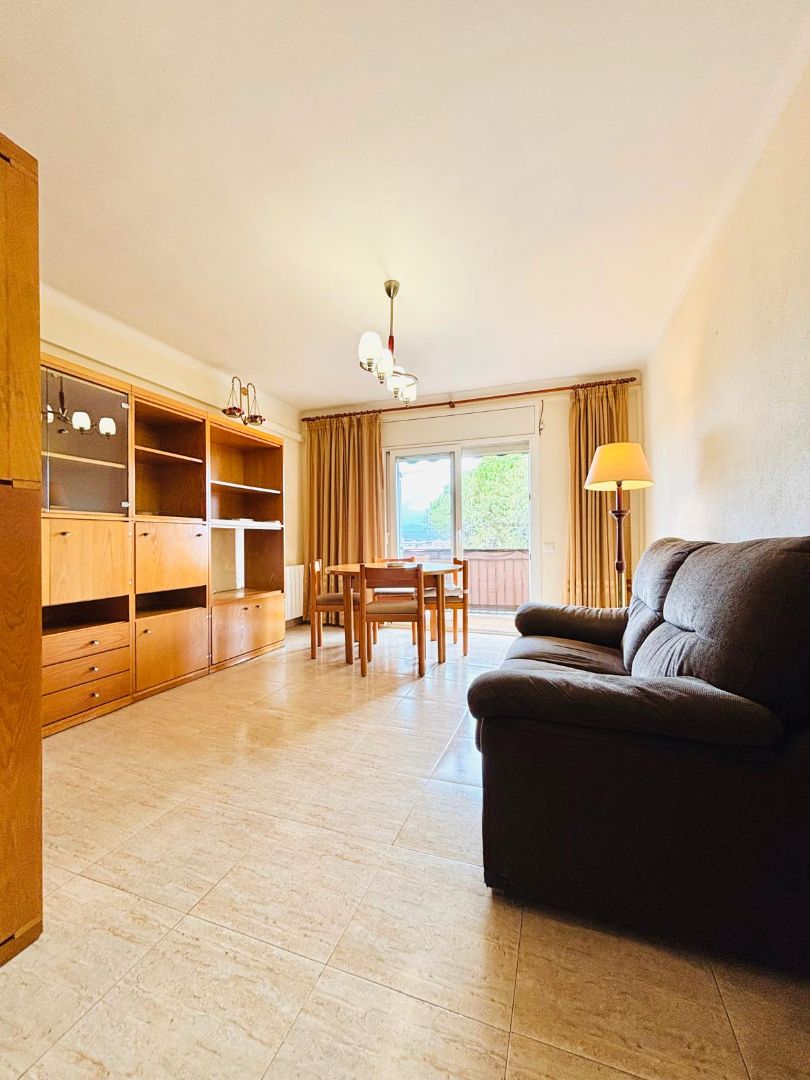 Sala d'estar de Pis en venda en Girona Capital amb Aire condicionat, Calefacció i Moblat