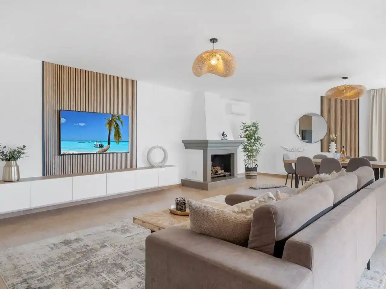 Sala de estar de Casa o chalet en venta en Estepona con Aire acondicionado y Piscina