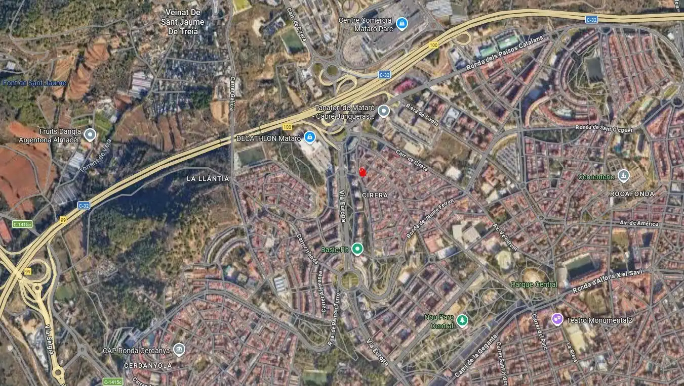 Vista exterior de Piso de alquiler en Mataró con Aire acondicionado, Calefacción y Terraza