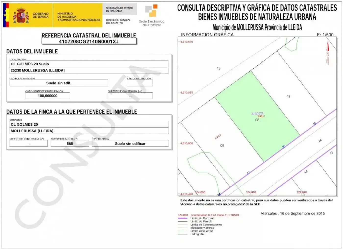 Wohnbaugrundstück zum Verkauf in Carrer Pica d'Estats, imagen 5