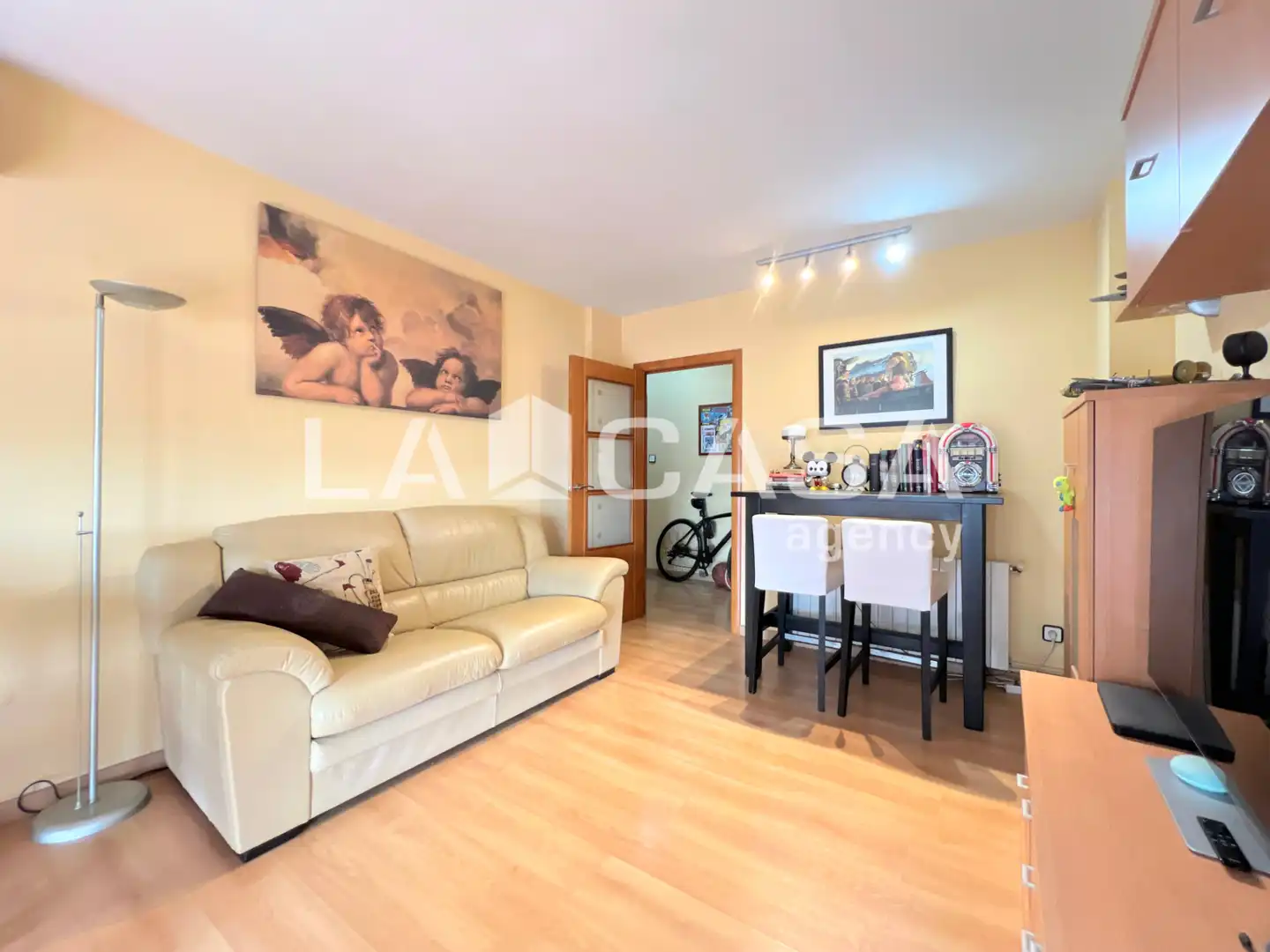 Sala de estar de Piso en venta en Badalona con Aire acondicionado, Calefacción y Amueblado