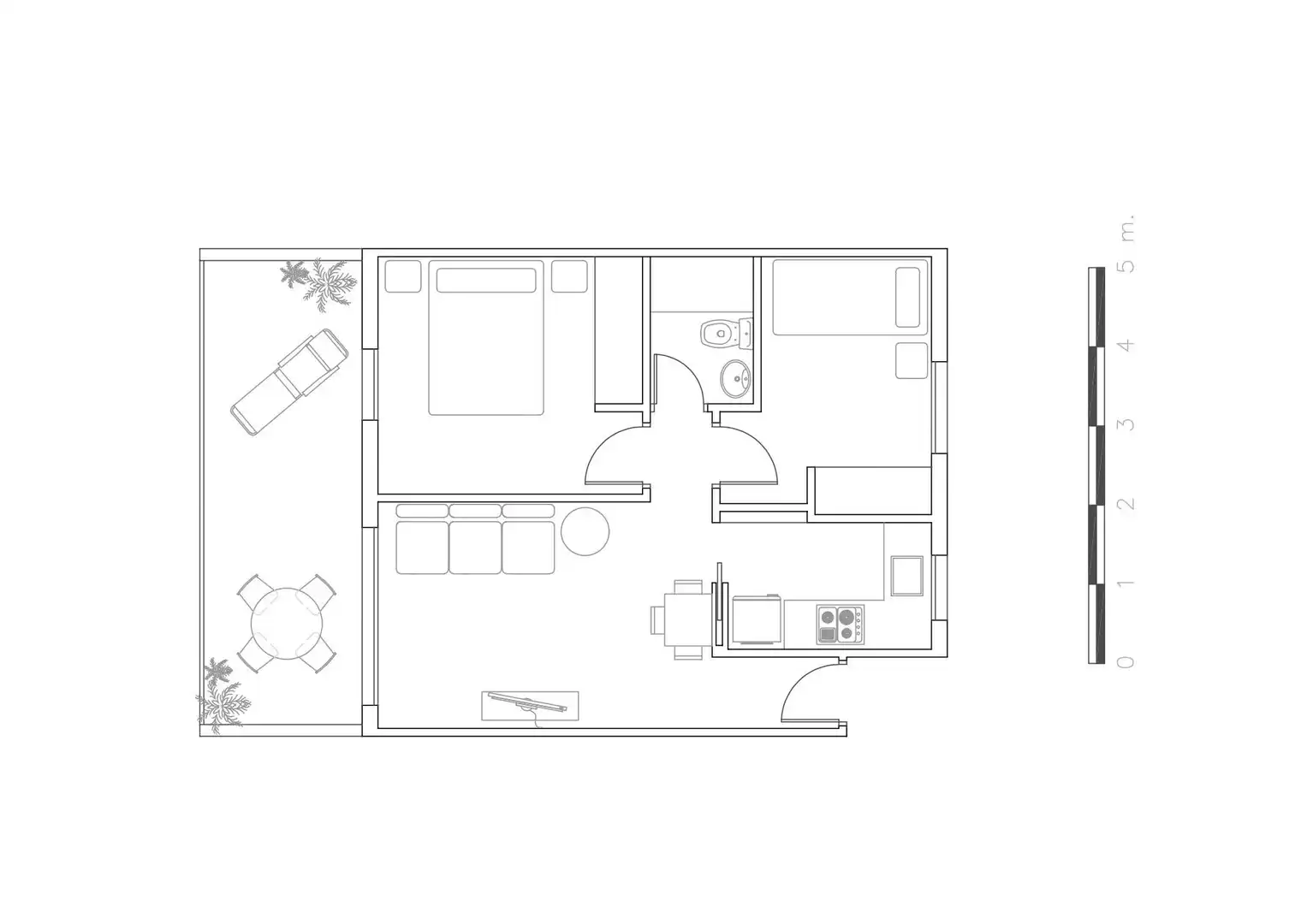 Apartament amb terrassa en venda a MEDITERRANEO 170, imagen 25