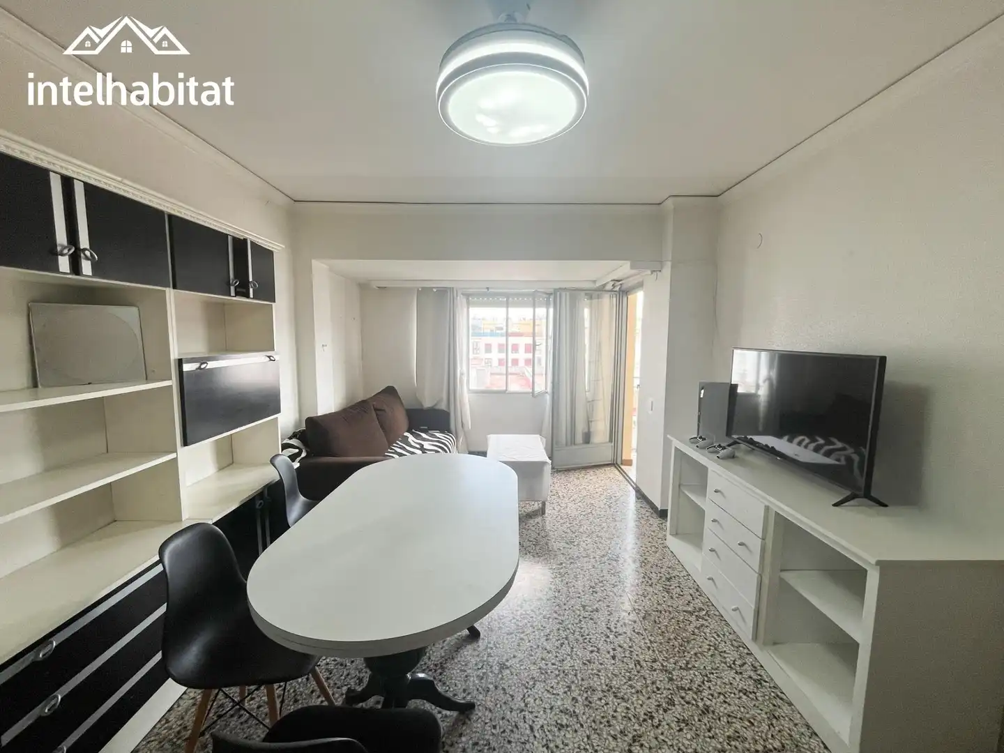 Sala de estar de Piso en venta en Gandia con Terraza, Amueblado y Balcón