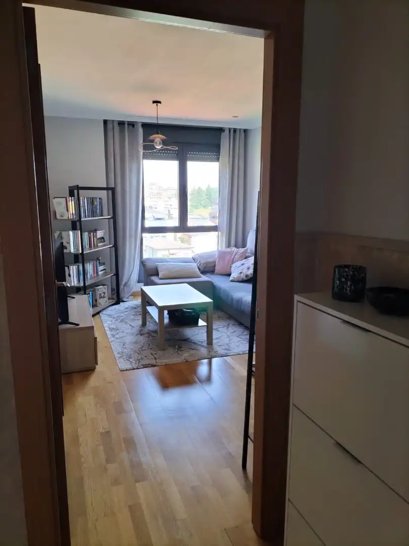 Sala d'estar de Apartament en venda en Oviedo  amb Calefacció, Parquet i Traster