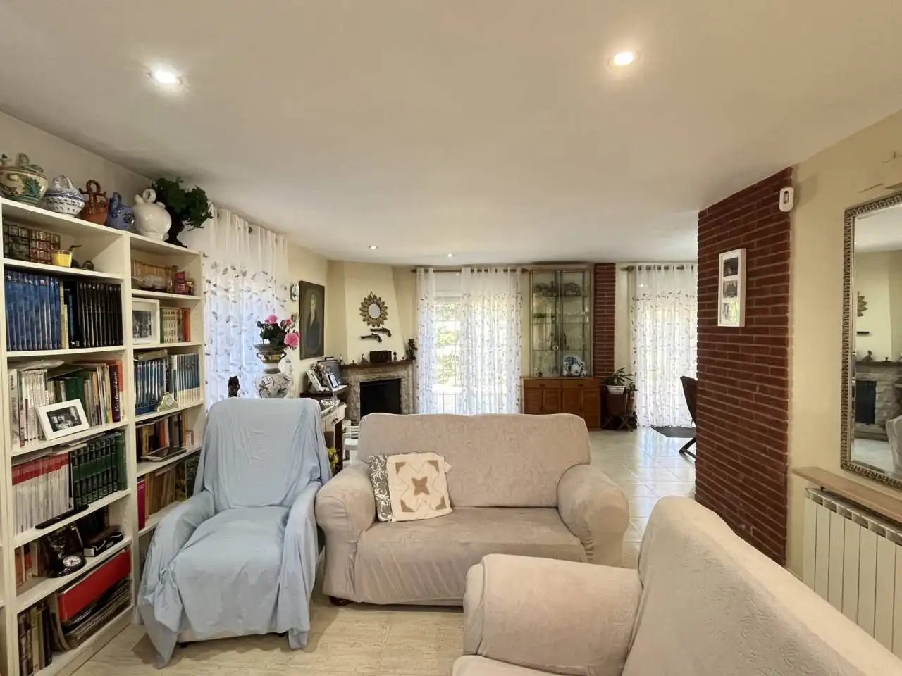 Sala de estar de Casa o chalet en venta en Caldes de Montbui con Aire acondicionado, Calefacción y Jardín privado