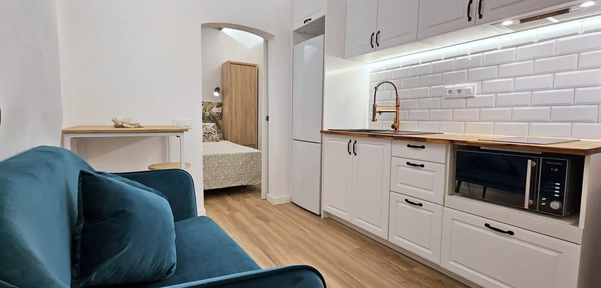 Cocina de Planta baja de alquiler en Barcelona con Aire acondicionado, Calefacción y Parquet