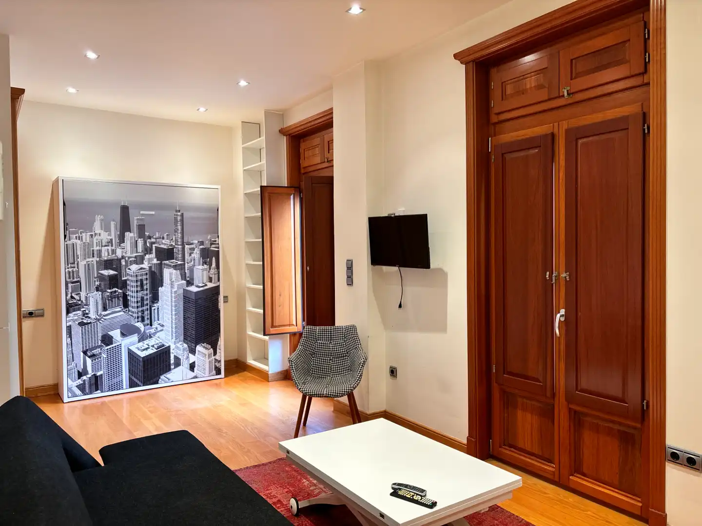 Sala de estar de Estudio de alquiler en Vigo  con Calefacción, Amueblado y Horno
