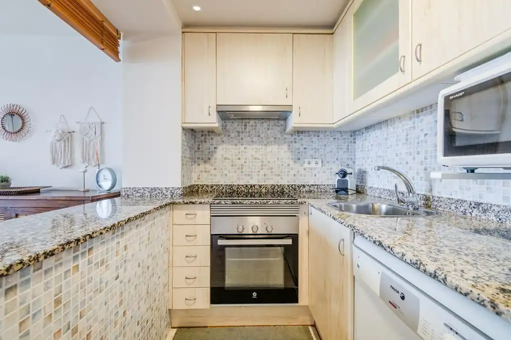Kitchen of Flat for rent in Calonge i Sant Antoni  with Air Conditioner, Heating and Terrace