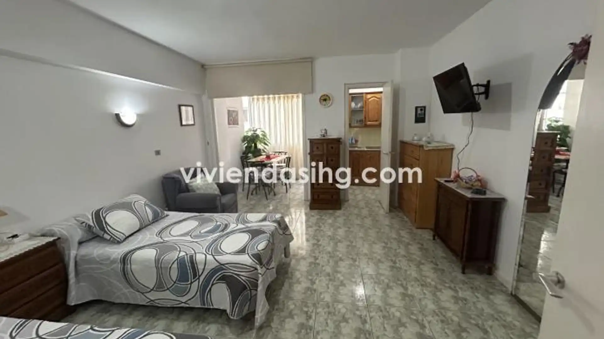 Habitación de Estudio de alquiler en Puerto de la Cruz con Amueblado, Lavadora y Microondas