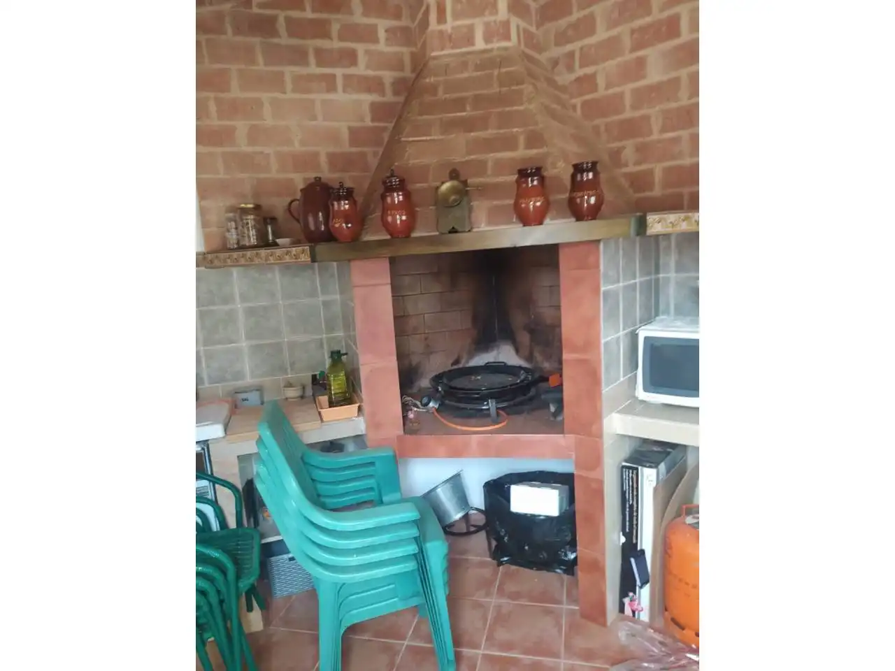 Cocina de Finca rústica en venta en Daimiel con Aire acondicionado, Jardín privado y Terraza