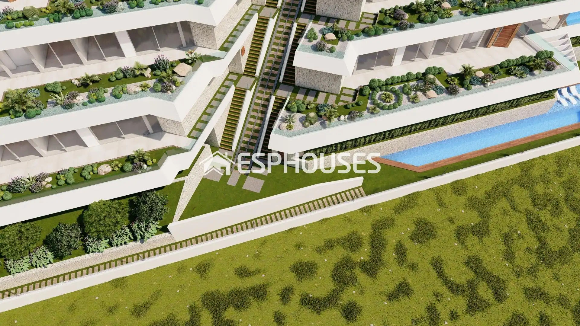 Vista exterior de Casa o xalet en venda en Calpe / Calp amb Aire condicionat, Terrassa i Piscina