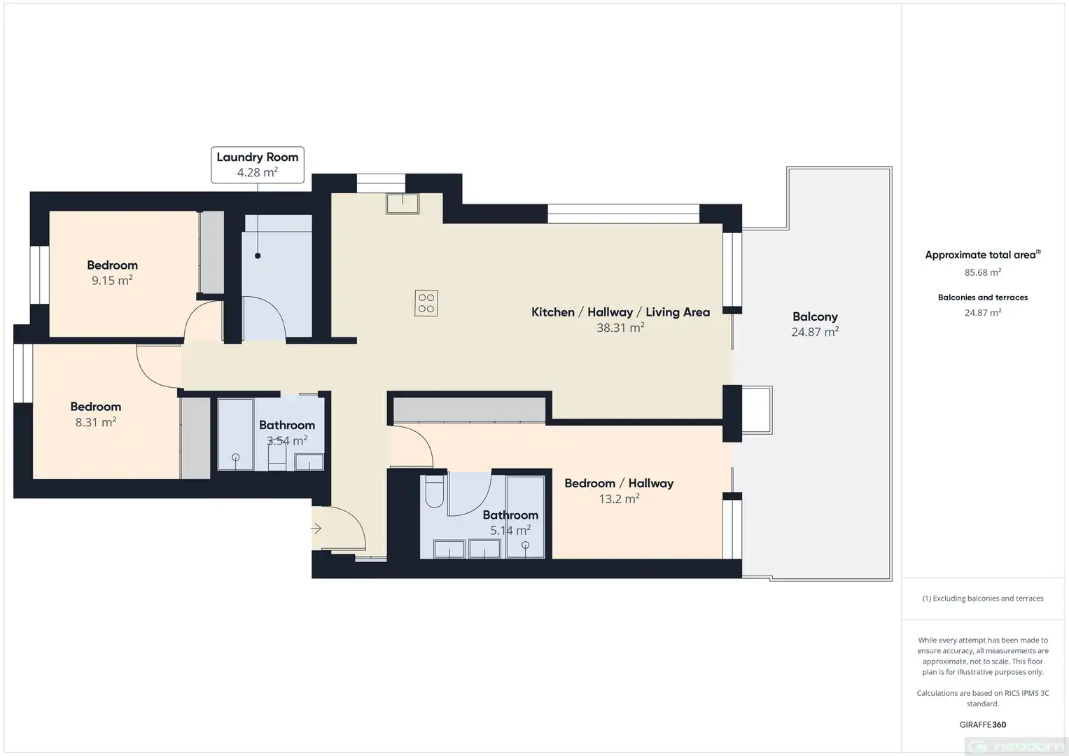 Flat with terrace for sale in Avenida República Argentina, imagen 17