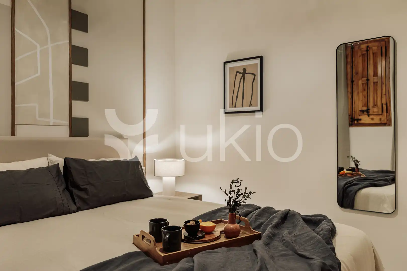 Habitación de Apartamento de alquiler en Barcelona con Aire acondicionado, Calefacción y Amueblado