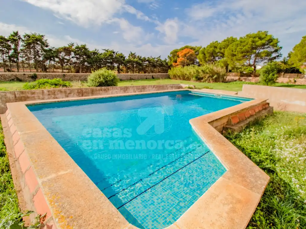 Piscina de Finca rústica en venda en Maó - Mahón amb Jardí privat, Terrassa i Piscina