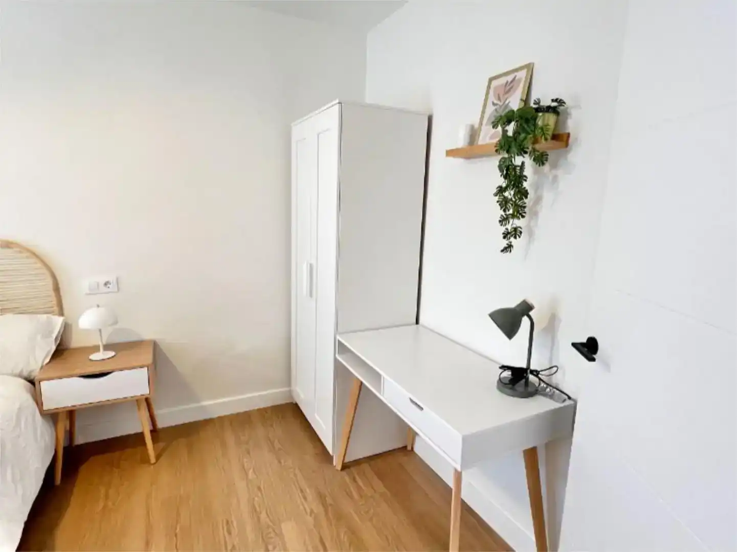 Schlafzimmer von Wohnungen zur Miete in  Madrid Capital mit Klimaanlage